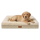 Orthopedic Dog Bed for Medium Dog Cat Noodle Cover Egg-Foam Dog Cat Bed Medium Pet Sofa with Removable Cover Washable Waterproof Pet Couch Beds (White, 36.0' L x 27.0' W x 6.7' Th)