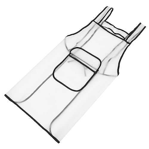 VINTORKY Oil-proof Transparent Apron Mens Overalls Aprons for Men Chef Apron for Men Adjustable Apron Tpu Aprons for Server Aprons Tpu Clear Apron Aprons Adults Hair Stylist Apron White