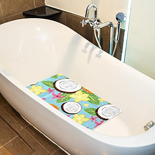 Tapis de bain antidérapant avec trous de drainage et ventouses de sécurité - 5