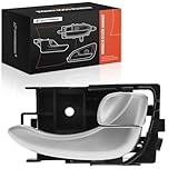 A-Premium Front or Rear Right Passenger Side Interior Door Handle Compatible with Nissan Maxima 2002-2003 & Infiniti I35 2002-2004, Painted Silver, Replace# 80670-3Y110