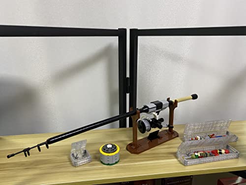 Technik Bausteine Angelset mit Rute und Zubehör - 677 Klemmbausteine – Bild 4