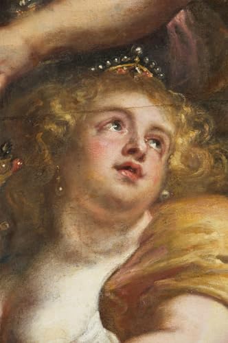 Cuadro de Rubens Whitehall para eliminar paredes vacías en salón de diseño