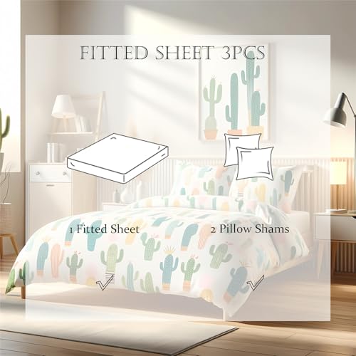 Parure de lit Iris microfibre avec drap housse king size DEZEE