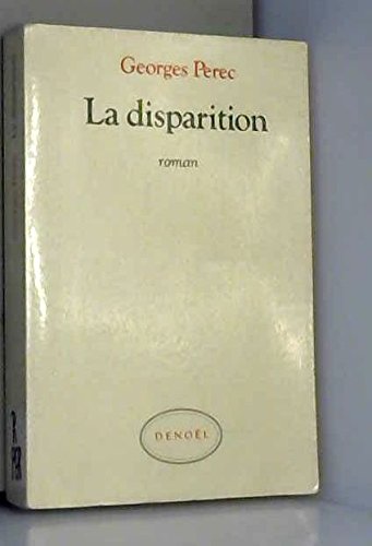 By Perec Georges La Disparition Lire Epub Pdf