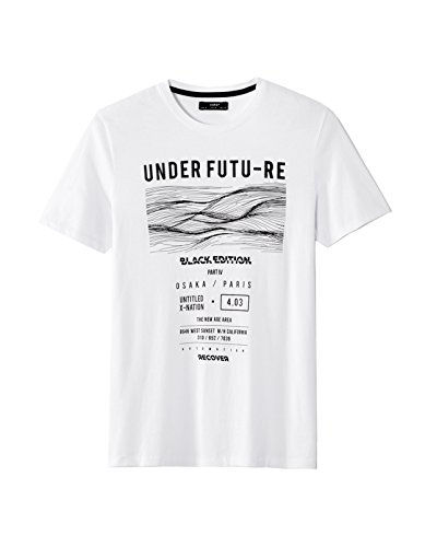 Celio JEFUTURE T-Shirt, White (Bianco Ottico), M
