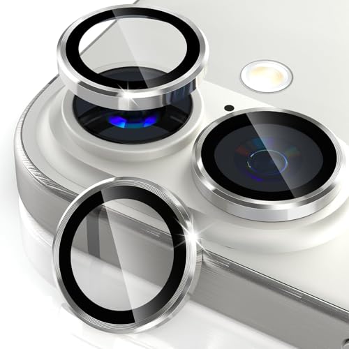 Image of Premium Camera Lens Protector Compatible For iPhone 17 (Silver) Camera Lens Protector - 9H Tempered Glass, Military-Grade Anti-Scratch, Case-Friendly, Easy Install Frame