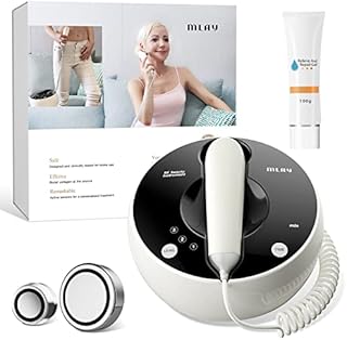 MLAY RF Radio Frequency Facial and Body Skin Tightening Machine - Lifting Toning Wrinkle Removal - Professional Home RF Skin Care Anti Aging Device - Salon Effects(Gel Included)