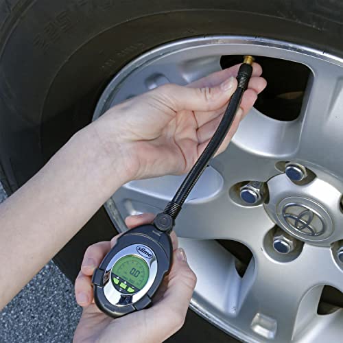 Image of Slime 20202 Tire Pressure Gauge, Ultimate Digital, LED Light for Night Time Use 0-100 psi