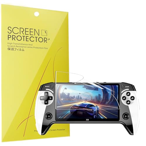 Lamshaw Compatible with X9 Retro Handheld Game Screen Protector, [6 Pack] Full Coverage TPU Clear Film Compatible for X9 Retro Handheld Game 5.5-Inch (6 Pack)