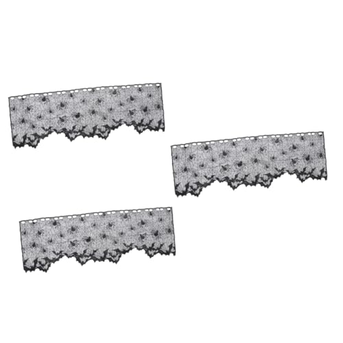 Cortinas de cocina de encaje con murciélagos PRETYZOOM para ambientar tu hogar en Halloween 2