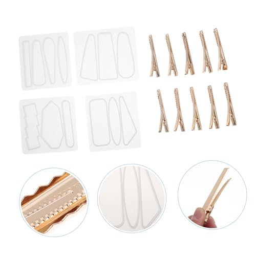 Moule en époxy pour épingles à cheveux et mini-pinces en silicone transparent - 6