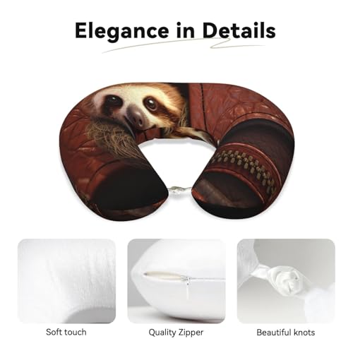 Almohada de viaje de espuma viscoelástica cómoda U miniatura 3