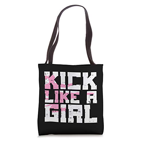 Bolso tote para artes marciales 'Kick Like Girl', para karate, taekwondo y kung fu miniatura 1