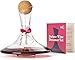 Wine Decanter - Made in Europe Hand Blown Lead-free Crystal Glass, Cork Stopper and Elegant Serviete, Red Wine Carafe, Shock Absorbing Box, perfect Gift for Wine Enthusiasts