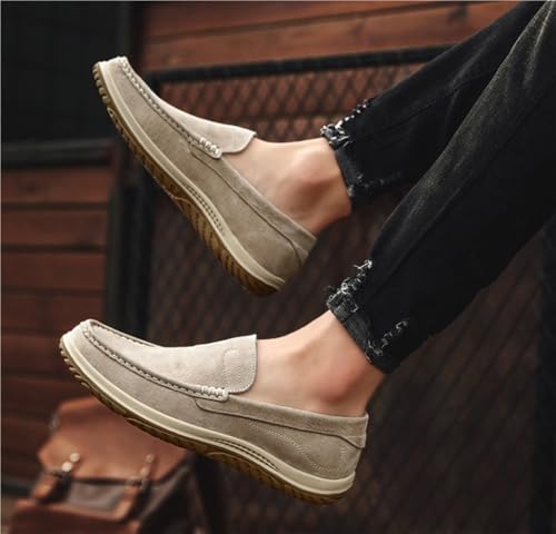 Mens Loafers Slip On Leather Dress Shoes for Business Casual Office Work Wedding Comfortable Loafers Non Slip Sole Lightweight Walking Shoes3