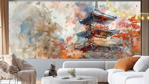 Diamond Painting 200x80cm Japon broderie diamant kit complet 5D DIY point de croix géant