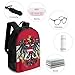 Emblem of Austria Austrian Flag Backpack Travel Daypack Laptop Bag Shoulder Bags with Pocket for Work Shopping