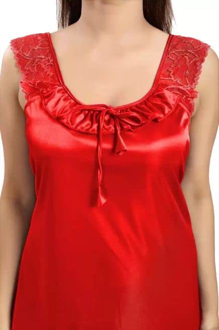 Image of Women's Satin Short Babydoll Nighty