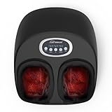 Snailax Shiatsu Foot Massager with Heat, FSA Eligible, Kneading, Compression, Vibration, Feet Massage Machine for Plantar Fasciitis, Neuropathy, Foot Warmer, Gifts for Women Men,Size 13