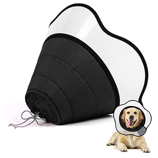 Supet Dog Cone for Dogs After Surgery, Soft Dog Cones for Large Medium Dogs, Comfortable Elizabethan Collar for Dogs to Stop Licking, Adjustable Pet Recovery Collar for Small Dogs