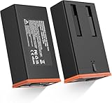 DCDG 2 Pack Power Mag Battery Pack Compatible with Moultrie Edge Cellular Trail Camera 5000mAh Rechargeable Lithium Replacement Battery for Moultrie Edge, Edge PRO, Edge 2, Edge 2 PRO