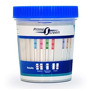 [5 pack] Prime Screen 14 Panel Urine Drug Test Cup – Instant Testing Marijuana (THC),OPI,AMP, BAR, BUP, BZO, COC, mAMP, MDMA, MTD, OXY, PCP, PPX, TCA