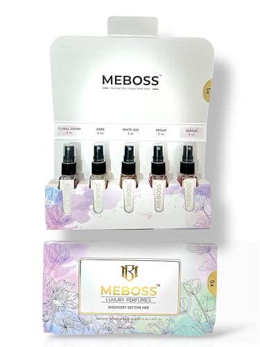 MEBOSS Luxury Perfume Discovery Set, 5x8ml EDP Perfumes for Woman...