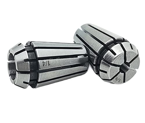 Er11 Spring Collet Set, 1/8" And 1/4" Er11 Collet Chuck For Cnc Engraving Machine & Milling Lathe Tool #TOP5
