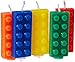 Lot de 5 bougies de bloc de construction pour gâteaux d'anniversaire