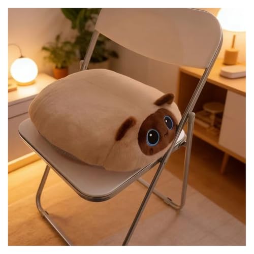 Cojín de asiento de coche para decoración de casa y sofá de gato siamés 6