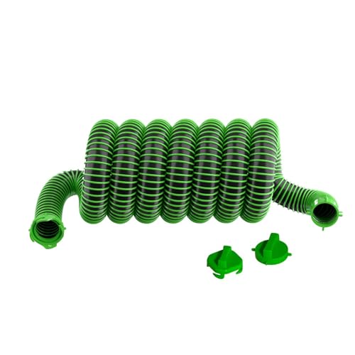 AVERONR 20 FT Extra Long Sewer Hose for RV Camper - Heavy Duty Sewage Hose with 2 Caps - TEP Material Resists Crushing Odor-Proof and Leak-Proof (20-Ft)
