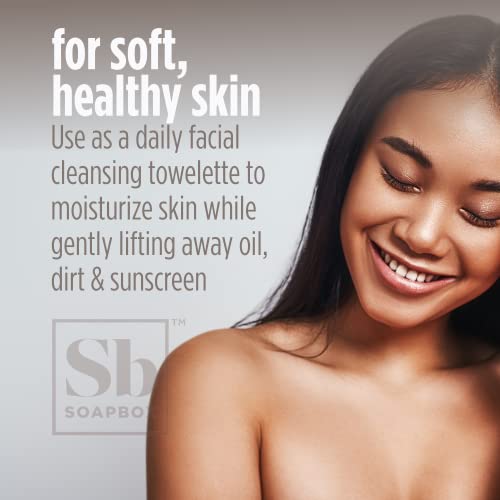 Soapbox Fragrance-Free Makeup Remover Wipes - Gentle Facial Cleansing Wipes for Dirt and Oil, Alcohol Free Makeup Remover Pads 50 Count - Thumbnail 4