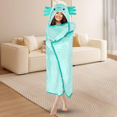 Cobertores com capuz, moletons com capuz para mulheres,Cobertor de moletom | Cobertor vestível com c
