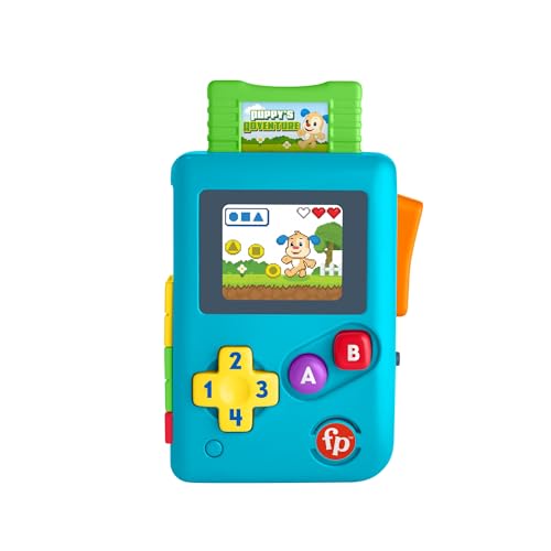 Fisher-Price Eğlen ve Öğren Köpekçiğin Oyun Macerası Türkçe dil desteğiyle bebekler ve yürüme çağındaki çocuklar için Fisher-Price Eğlen ve Öğren Köpekçiğin Oyun Macerası oyun konsolu oyuncağı HXB60