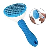 LINUMA® Hundebürste, Fellwunder Bürste Hund, Hundezubehör, Katzen Zubehör, Haustier Bürsten, Langhaar und Kurzhaar Fellbürste Katzenhaarbürste Fellpflege & Krallenpflege cat Kamm (Blau)