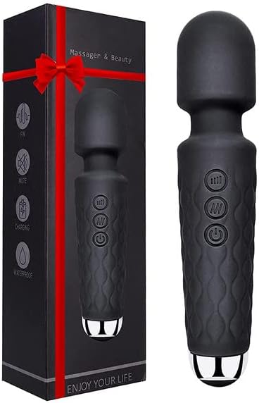 Widecare Cordless Full Body Massager Machine for Pain Relief, Handheld Back Massage Machine with Medical Grade Silicone, Fast Charging, 8 Speeds, 20 Modes & 1 Year Warranty