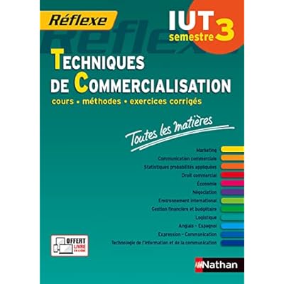 Toutes les mati&egrave;res IUT Techniques de Commercialisation - Semestre 3 R&eacute;flexe IUT