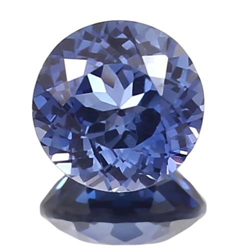 Saphir bleu Ceylan 9.5mm pierre gemme à facettes en vrac pour fabrication bijoux DIY