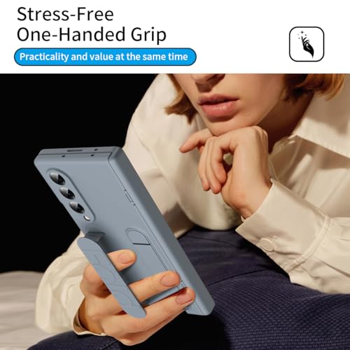 Étui Galaxy Z Fold 4 protection d'écran intégrée antichoc gris
