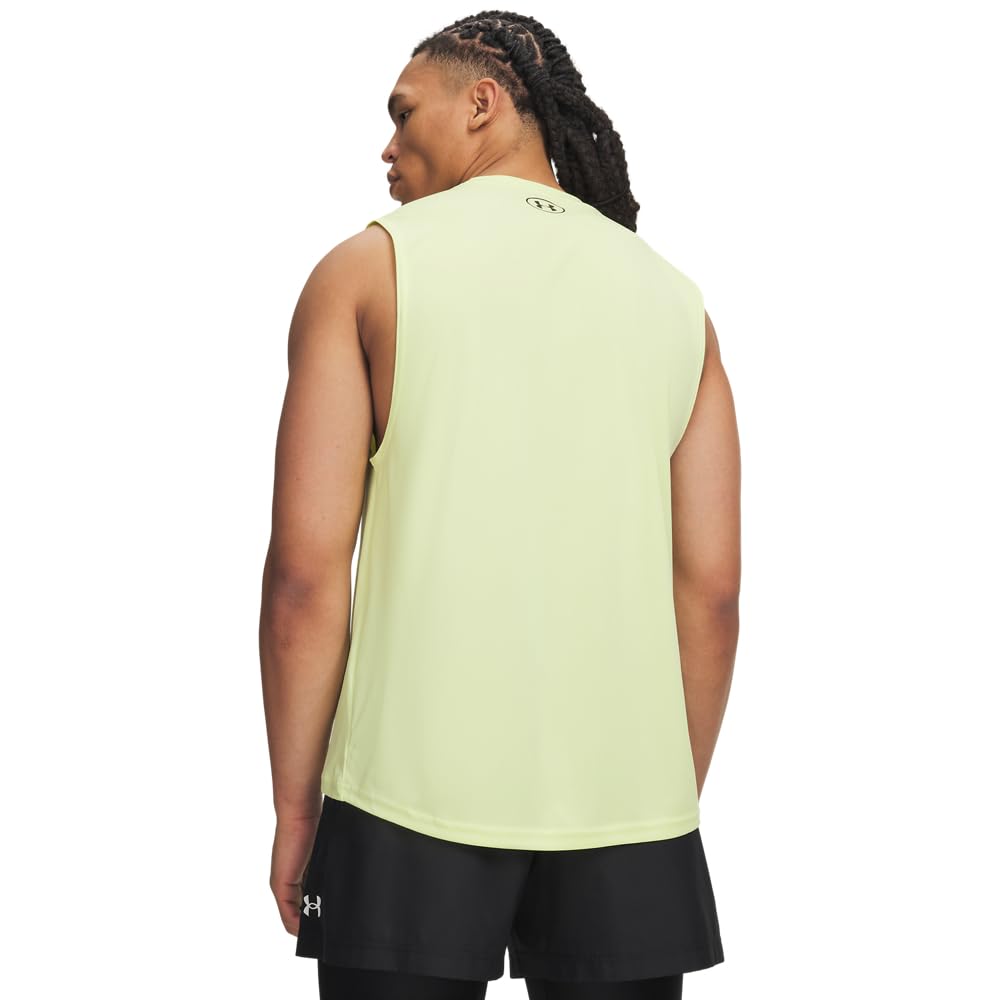 Under Armour Velocity Muscle Tanktop für Herren, (727) Sonic Yellow/Black, XL – Ansicht 2