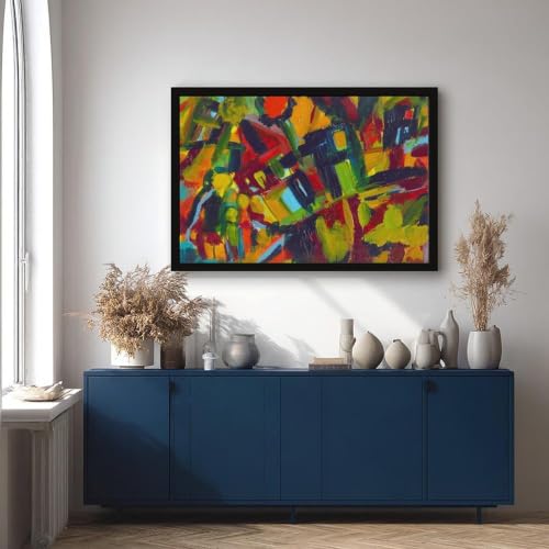 Impression sur toile Wassily Kandinsky - Cadre bureau 40,6 x 61 cm - 4