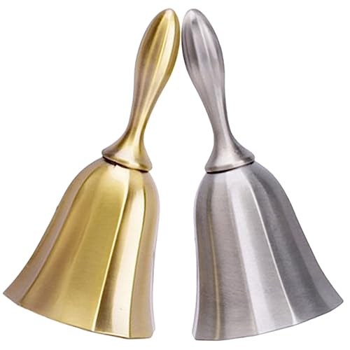 DOITOOL 2piezas Campanas De Mesa Timbre De Campana De Mano Retro Para Bar y Restaurante