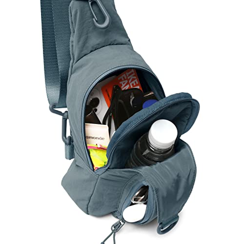 Image of ODODOS Sling Bag with Adjustable Straps Crossbody Chest Bag Lightweight Backpack for Casual Traveling Hiking