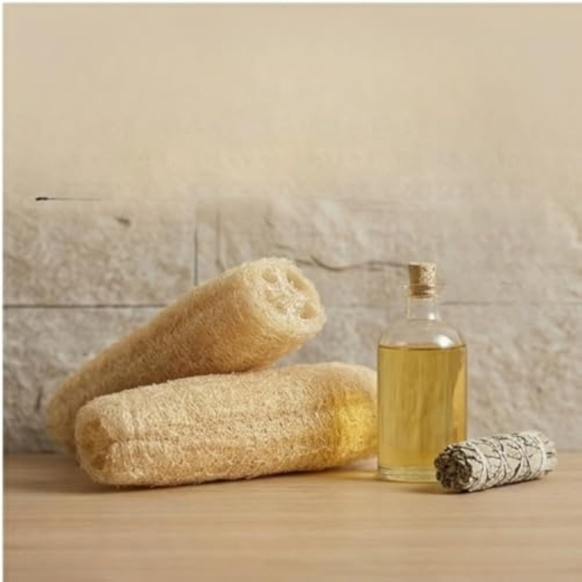 Natural Loofah Bath & Body Scrubbing Sponge, Eco-Friendly