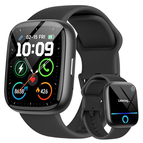 Reloj inteligente para mujer, hombre, impermeable, natación IP68, 1,83', smartwatch para mujeres hombres, 100+ deportes, frecuencia cardíaca, SpO2, presión, sueño, fitness Tracker para Android iOS