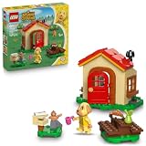 LEGO Animal Crossing Przytulny dom Goldie, mały zestaw do zbudowania z minifigurką psa, zabawka konstrukcyjna dla dzieci od 6 lat, pomysł na prezent i drobny upominek dla dziewczynek i chłopców 77058