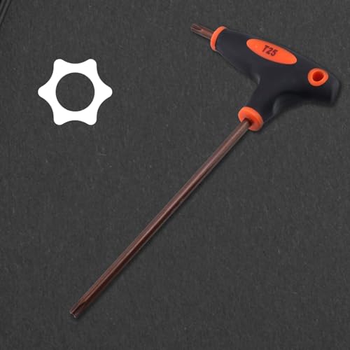 Image of Antrader T25 Torx Screwdriver,Anti Tamper Proof Torx Key,S2 Steel T-Handle Dual End Wrench-1Pcs