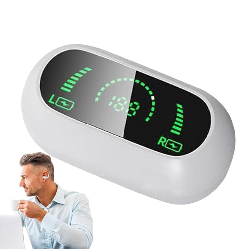 Auricolari aperti clip on running cuffie - vestibilità sicura comode a prova di sudore veri auricolari con custodia di ricarica per una lunga durata della batteria wireless