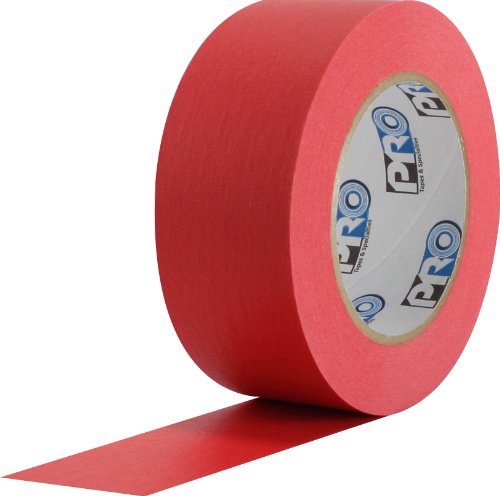 Ruban de masquage rouge Pro 46 papier crépon 5,1 cm x 54,9 m, adhésif peinture et masquage