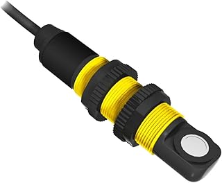 S18UUAR, Ultrasonic Prox Sensor, TOF, 300kHz, M18 Barrel R/A, R: 30-300mm, 12-30Vdc, Ana 0-10V, 2m Cable, 02705